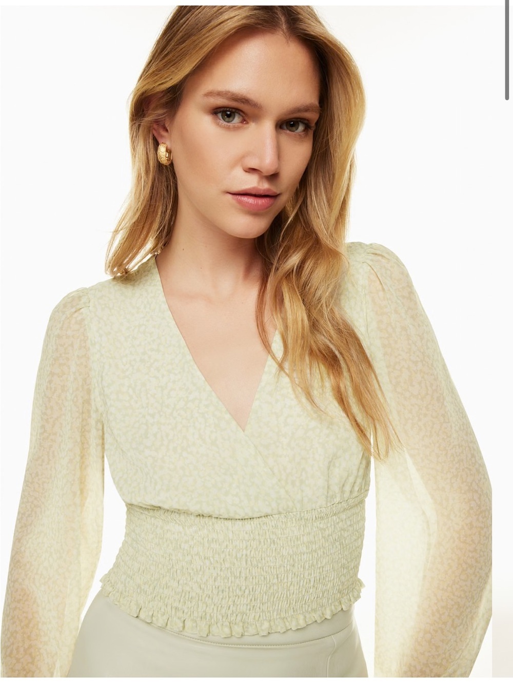 Aritzia Wilfred Cream Blouse